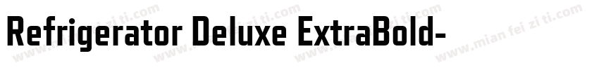 Refrigerator Deluxe ExtraBold字体转换